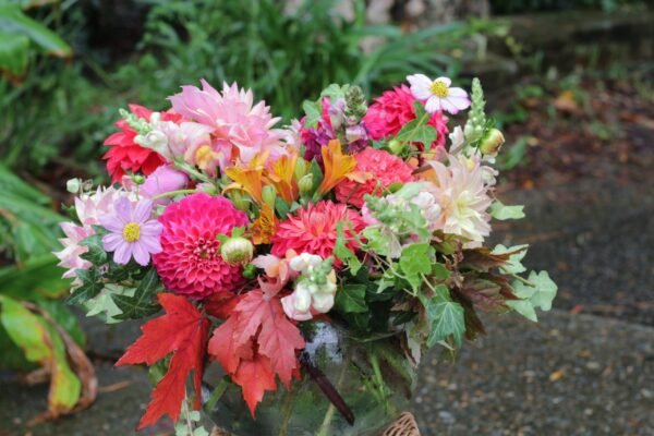 Colorful mixed flower arrangement for birthday or celebration gift