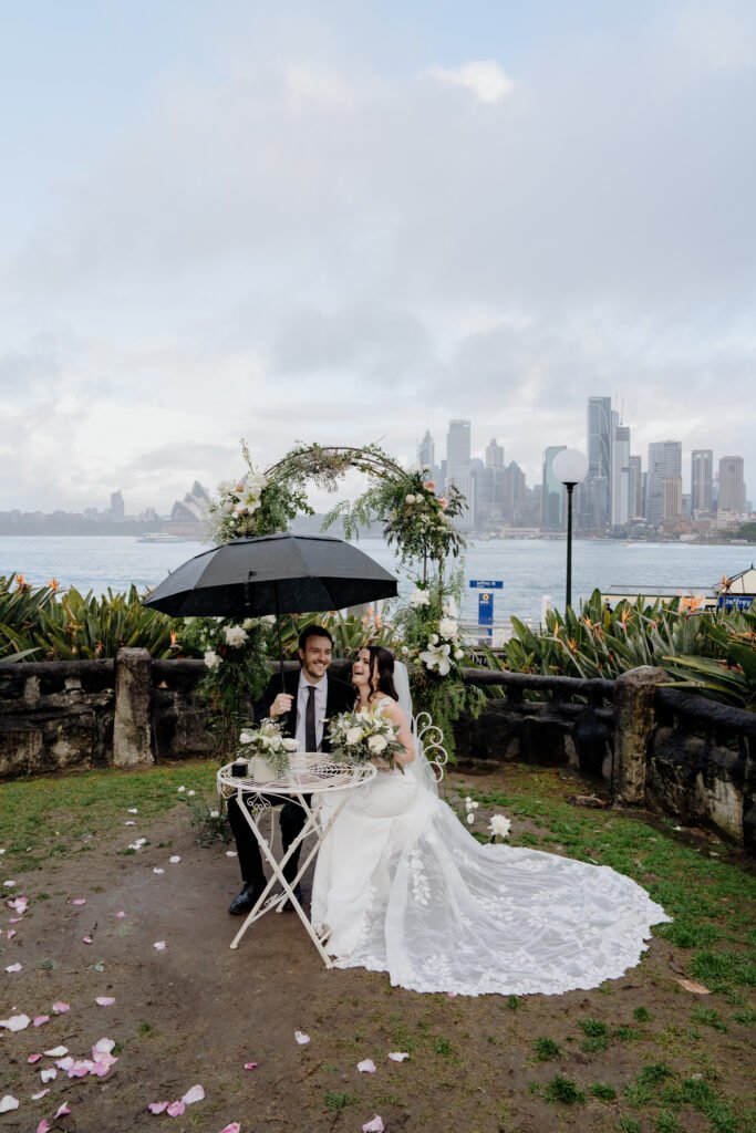 Outdoor garden wedding flowers Sydney
