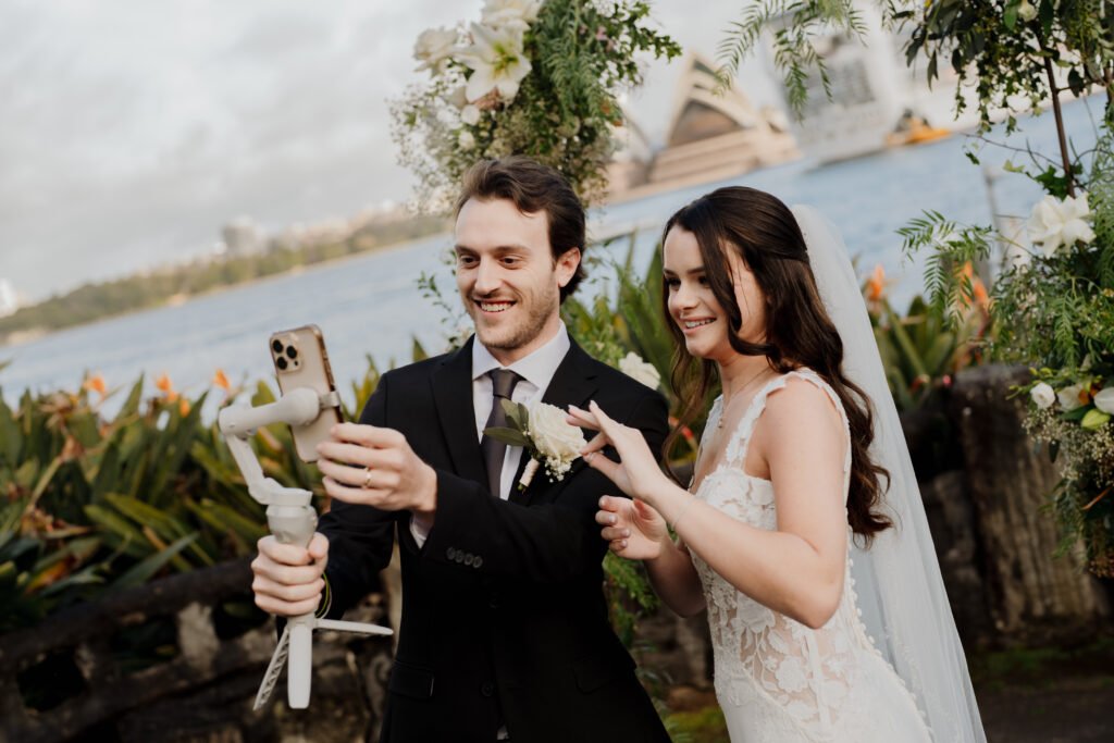Romantic wedding ceremony flowers with floral arch and soft blooms Sydney