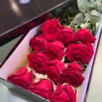 Valentine’s Day red rose box with elegant wrapping, perfect for romantic gifting in North Strathfield, Sydney