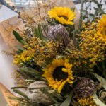 Sunflower and native flowers bouquet handcrafted by local florist in North Strathfield Sydney