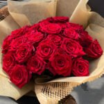 romantic red rose bouquet Valentine