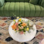 Yellow and peach flower arrangement designed as a thoughtful gift in Sydney