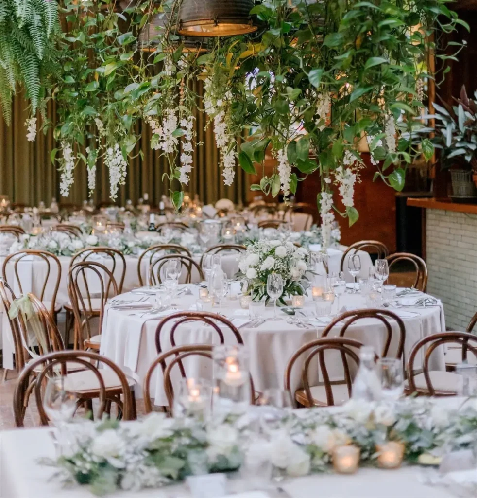 Romantic garden wedding flowers