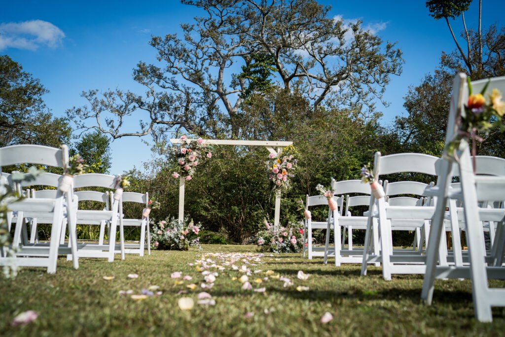 fresh wedding aisle flowers Sydney ceremony styling North Sydney Lower North Shore